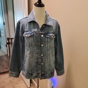 J. Crew Relaxed Rigid Denim Jacket- Heritage Wash